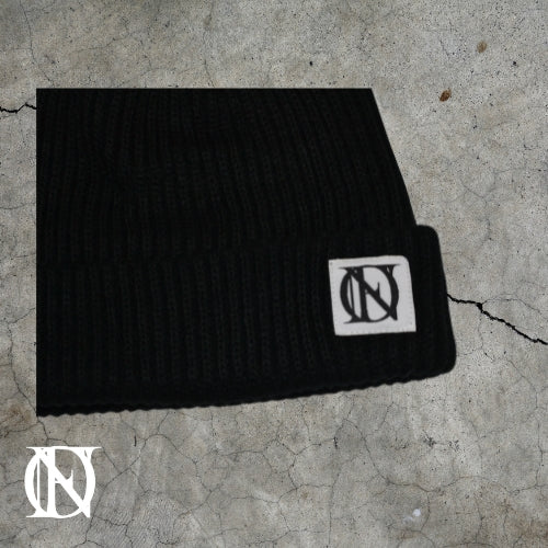 Black beanie with OFFEND logo