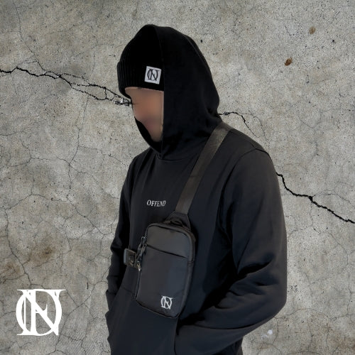 Black beanie with OFFEND logo